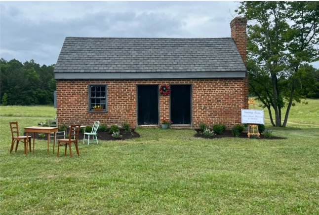 Terre Haute Farm setting up for tea