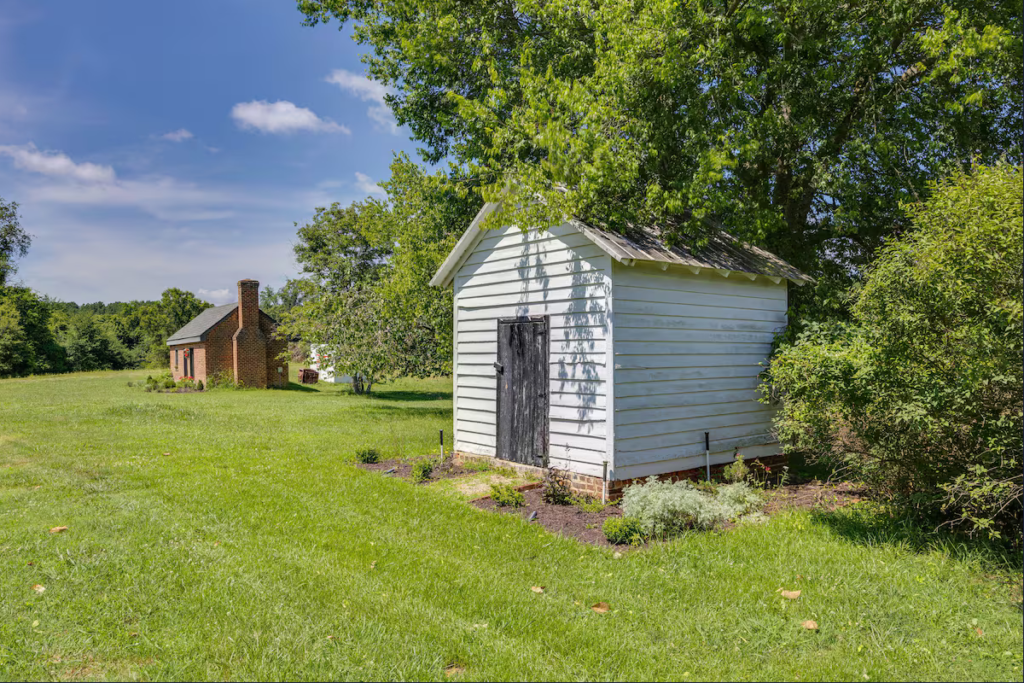 Smoke house and summer kitchen which is now the tea and meeting room at Terre Haute Farm and Retreat Center in Midlothian Va.